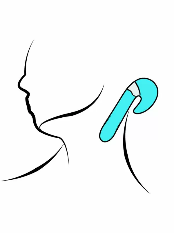 Изогнутый вибратор Youvic, 23,9 см, 10 режимов, силикон, бирюзовый