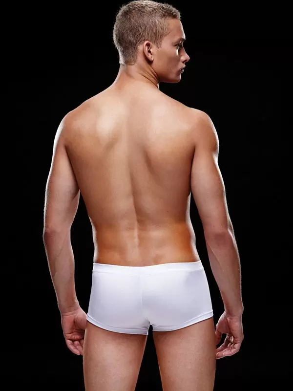 Белые хипсы, трусы мужские - S/M