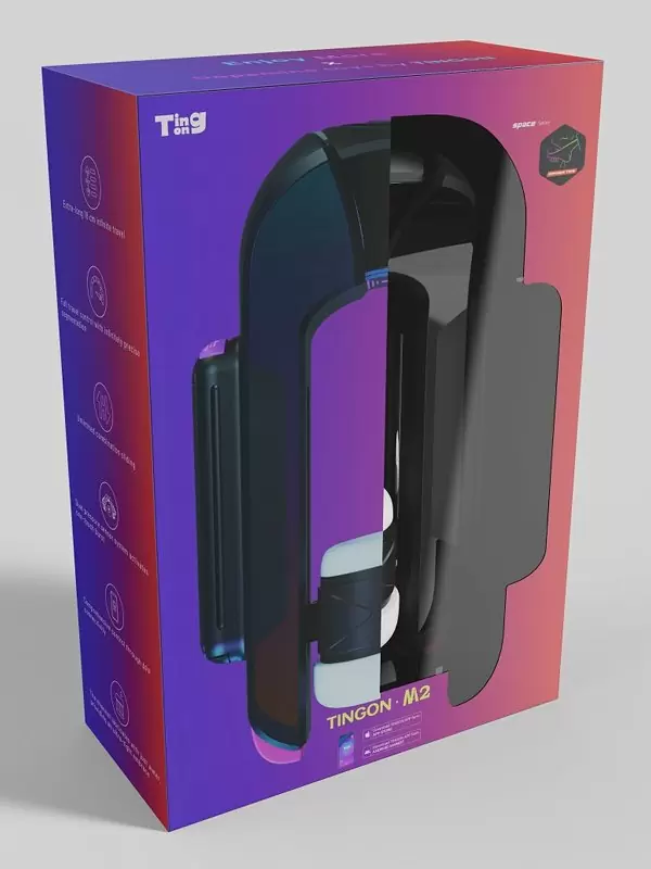 Интерактивный автоматический мастурбатор Tingon M2, 31 см, датчики давления, управление через приложение, ТПЕ