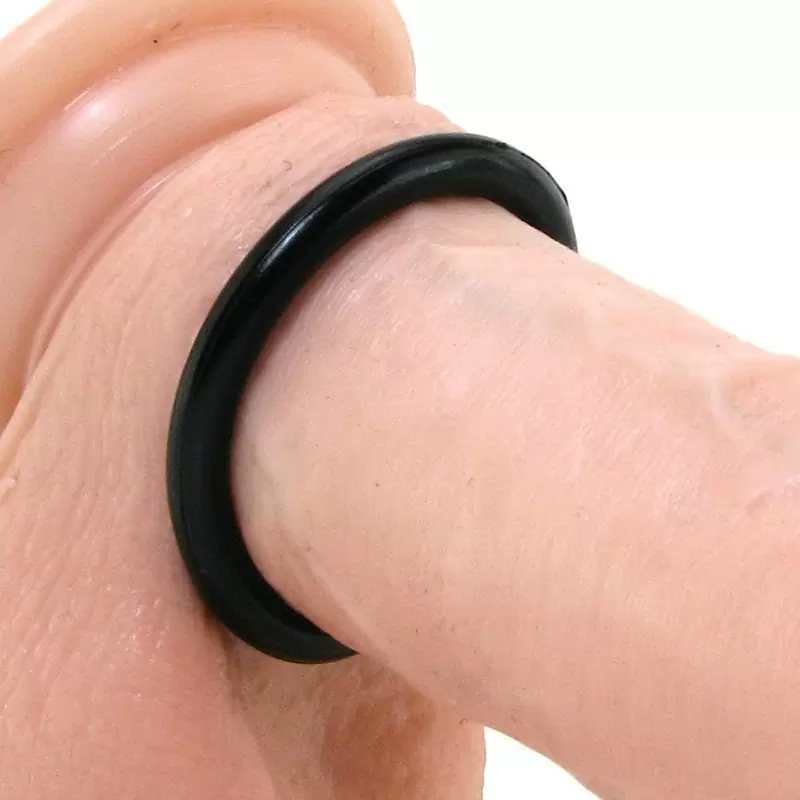 Набор из двух эрекционных колец Silicone Cock Ring Set разного диаметра – черный