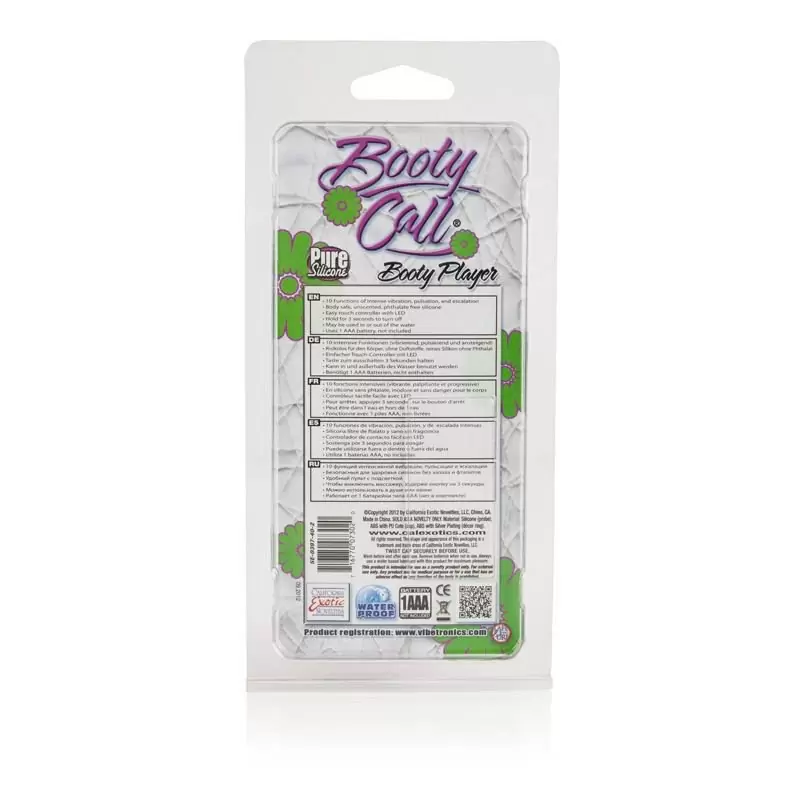 Оригинальная анальная пробка с вибрацией Booty Call Booty Player – розовый