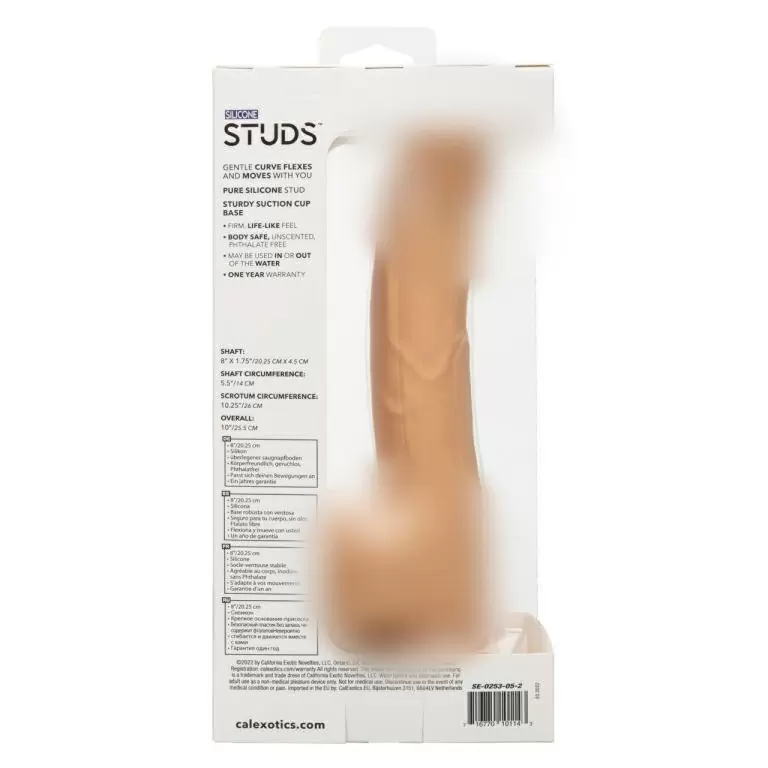 Реалистичный фаллоимитатор на присоске SILICONE STUDS 8