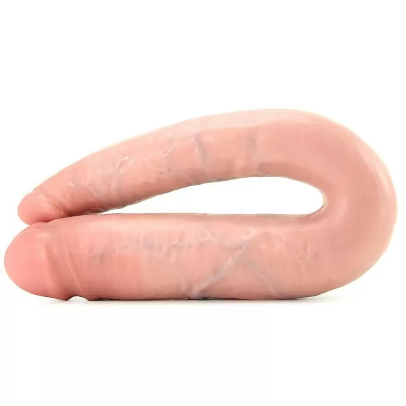 Фаллоимитатор двухголовый U-образный Double Trouble Large большой – телесный