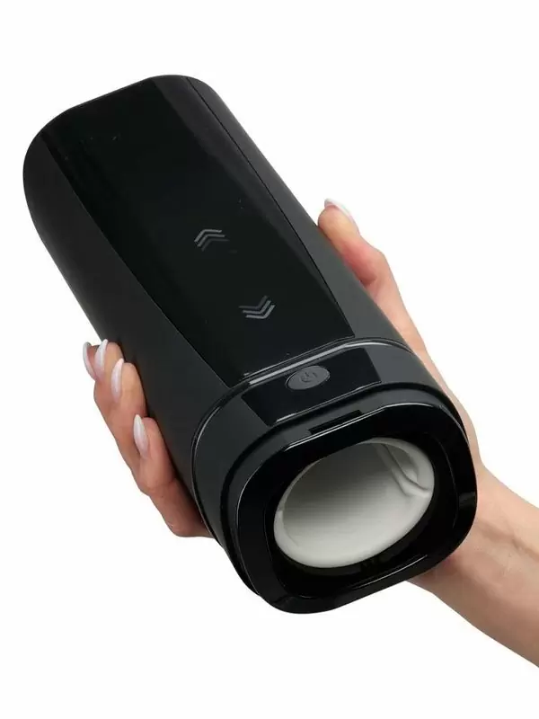 Интерактивный мастурбатор Kiiroo Onyx+, 26,3 см, 3 режима, черный
