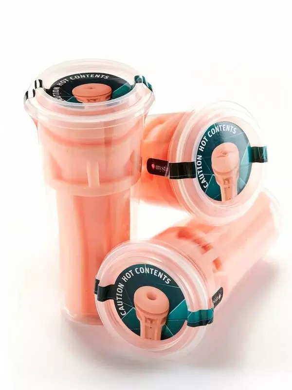 Рукав для мастурбатора Mystim Opus E Vagina, внутренний, 17,5 см, ТПЕ, телесный