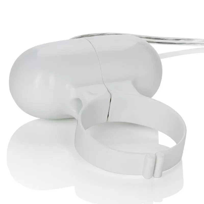 Эрекционное кольцо Pocket Exotics Vibrating Ring с вибрацией – белый