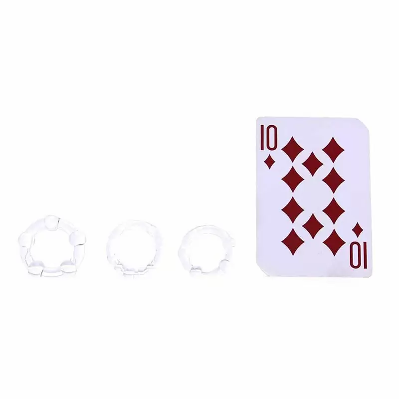 Набор из трех колец на пенис Renegade Intensity Rings – прозрачные