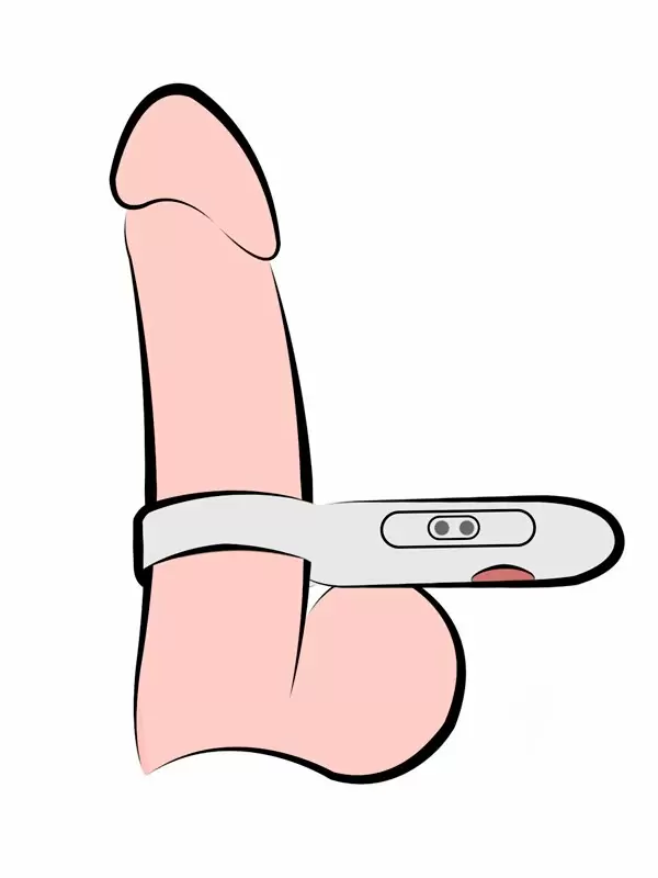 Компактное эрекционное виброкольцо Youvic, 9,5 см, 3 режима, с пультом Д/У, белый