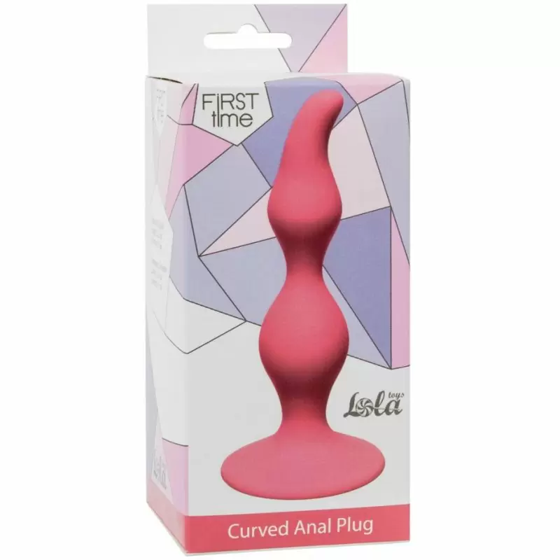 Анальная пробка Curved Anal Plug Pink 4105-01Lola