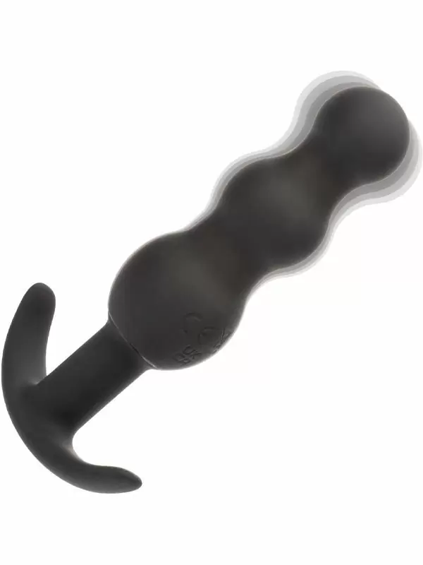 Анальная виброёлочка California Exotic Novelties Boundless Vibrating Beaded Plug, для ношения, 10 режимов, силикон