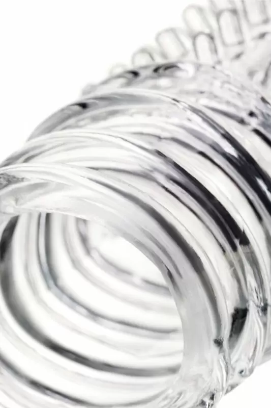 Увеличивающая текстурированная насадка на пенис TOYFA A-Toys – прозрачный