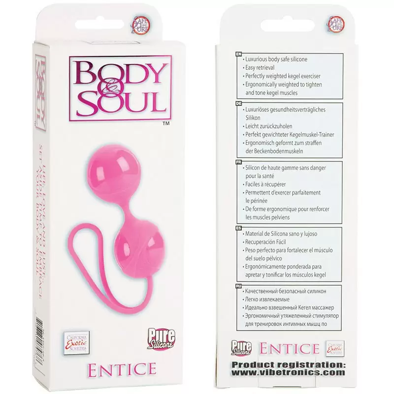 Вагинальные шарики Body & Soul Entice – розовый