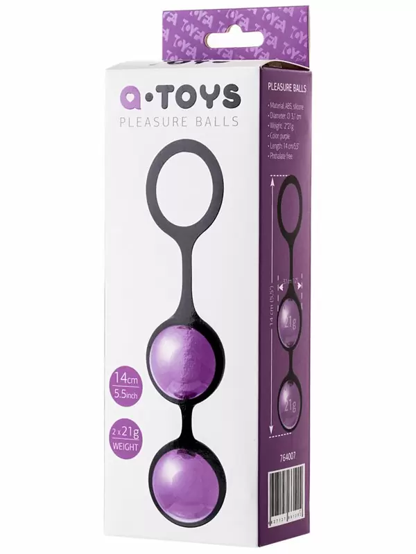 Вагинальные шарики TOYFA A-Toys Ø 3,1 см – фиолетовый