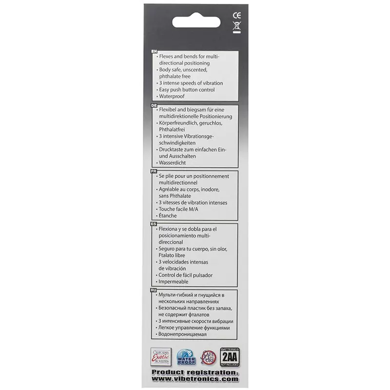 Гибкий вибро-фаллос Bendie Power Stud Rod – розовый