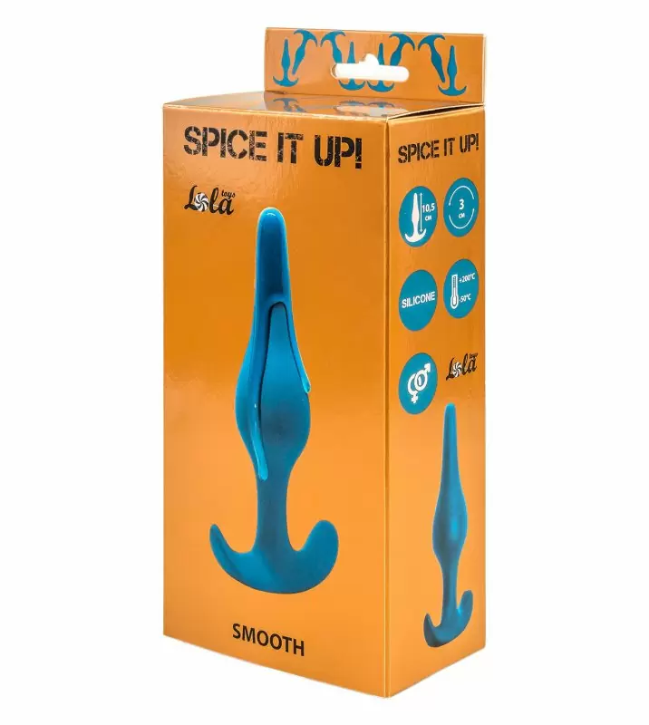 Анальная пробка Spice it up Smooth Aquamarine 8008-03ola