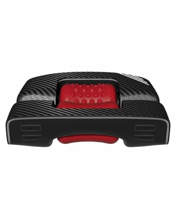 Инновационный симулятор орального секса для мужчин ORCTAN, 19 см, 9 режимов, черный с красным