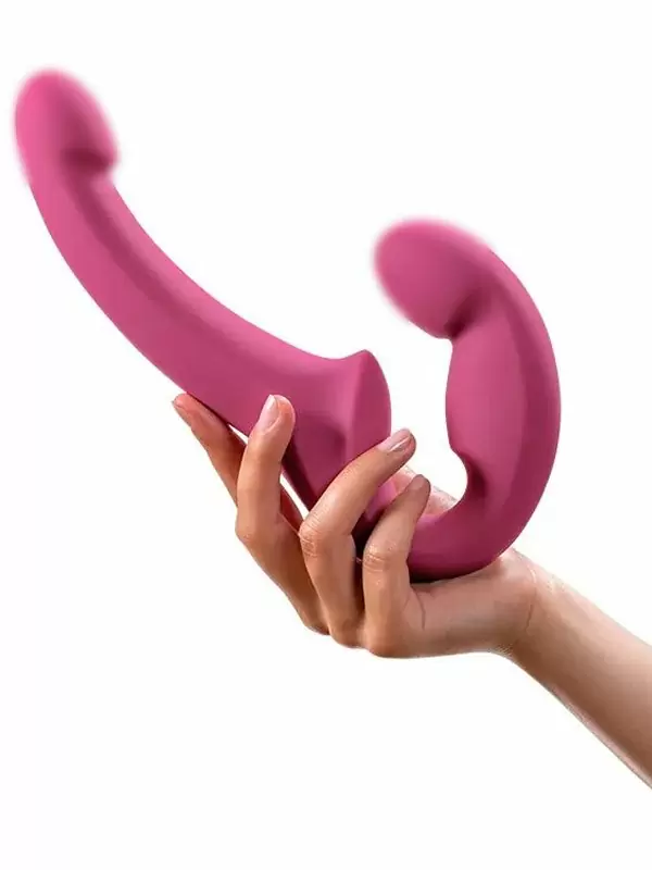 Анатомический страпон Fun Factory Share Lite, безремневой, диаметр 3,8 см, вишневый