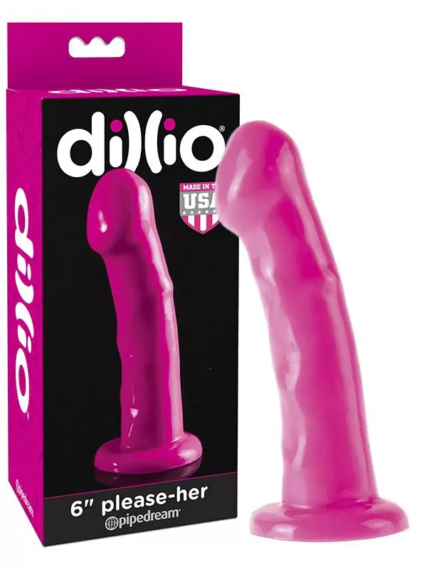 Дилдо с крупной головкой на присоске Dillio 6