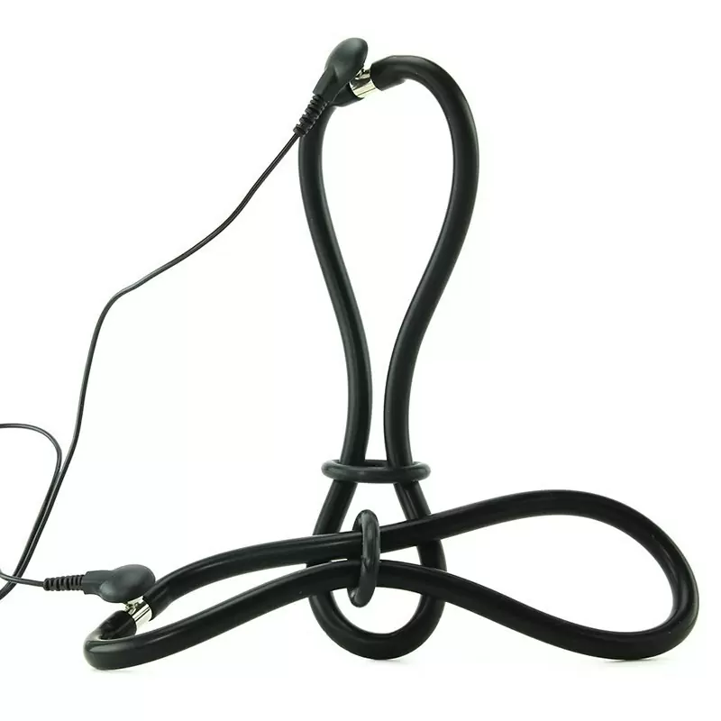 Электро-лассо Electro Loops для стимуляции эрогенных зон – черный