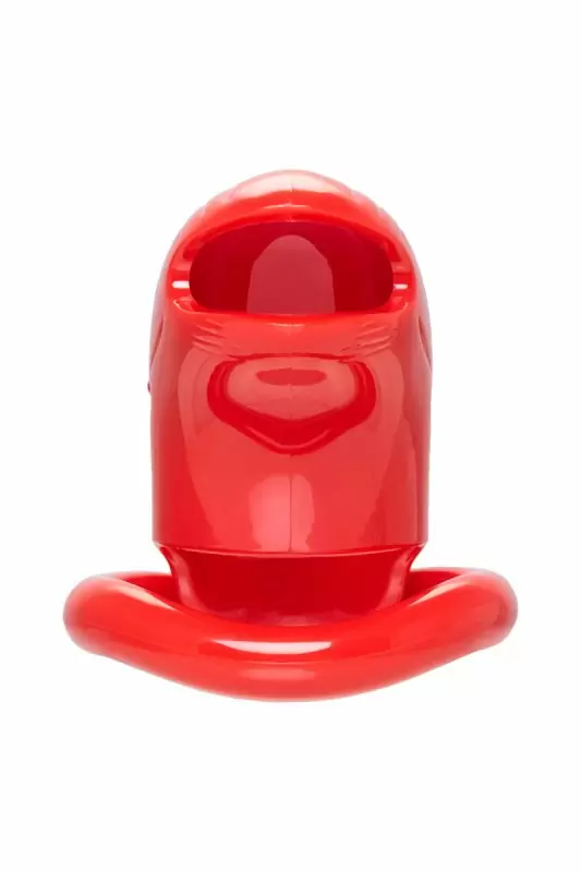 Пояс верности на пенис Black & Red by Toyfa. ABS, красный, 10 см.