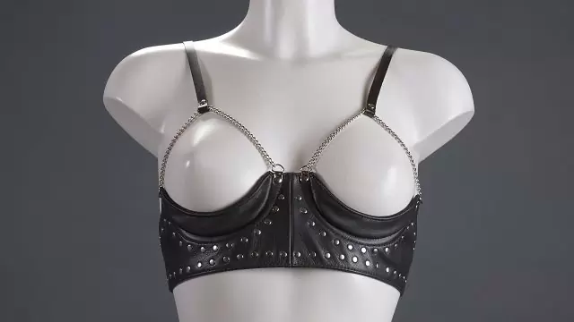 Открытый лиф Подиум из натуральной кожи - S/M