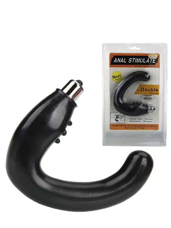 Вибростимулятор простаты и мошонки Anal Stimulate The Double Pleasure – черный 