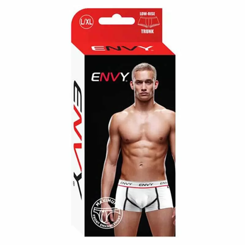 Трусы-хипсы мужские с логотипом, белые, L/XL