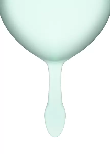 Набор менструальных чаш Satisfyer Feel good Menstrual Cup, 15 и 20 мл, силикон, светло-зеленый