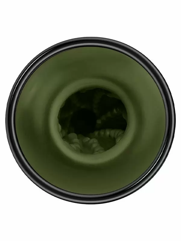 Мастурбатор Evolved Kingpin, в тубе, черный с зелёным