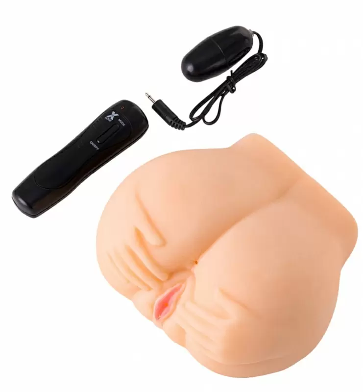 Реалистичный мастурбатор вагина и анус TOYFA Juicy Pussy Camille с вибрацией - телесный