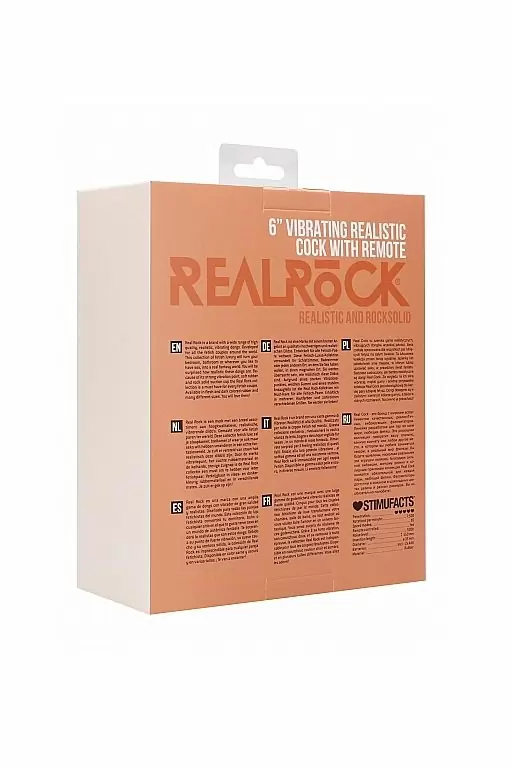 Реалистичный фаллоимитатор Shots toys Vibrating Realistic Cock With Scrotum, с мошонкой, с пультом Д/У, 15 см, 10 режимов