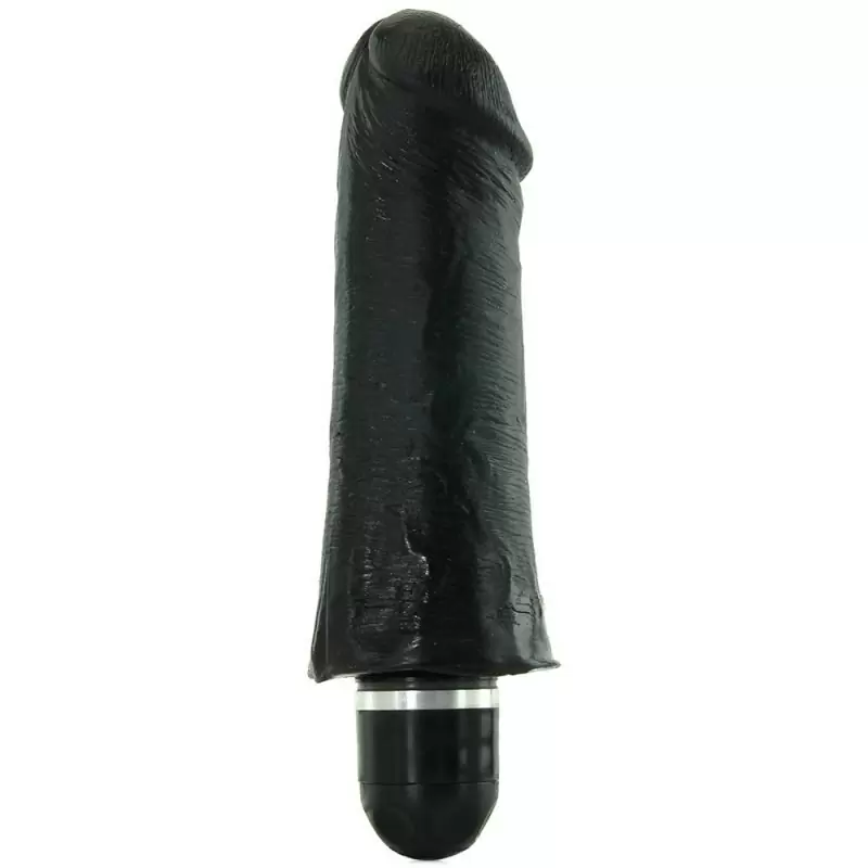 Вибромассажер King Cock 5'' с реалистичной насадкой – черный