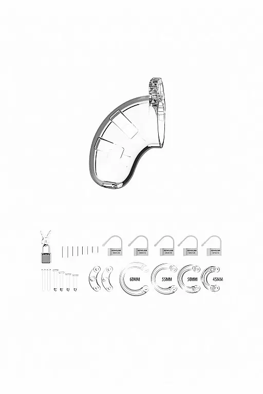 Мужской пояс верности Cock Cage Model 13 Chastity 2.5