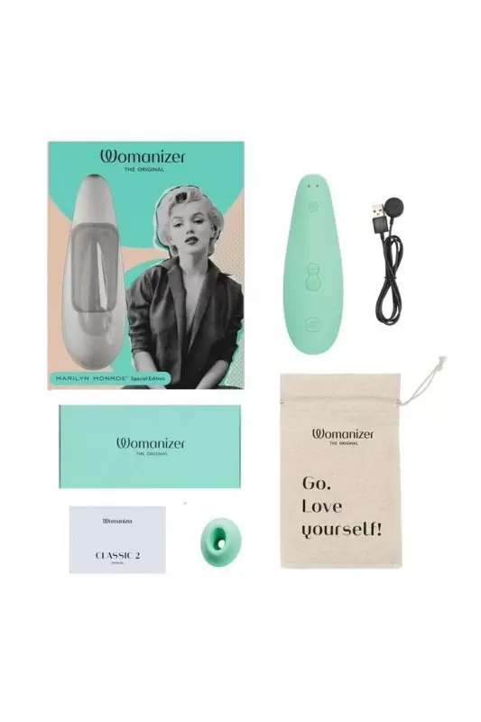Бесконтактный клиторальный стимулятор Womanizer Marilyn Monroe Mint