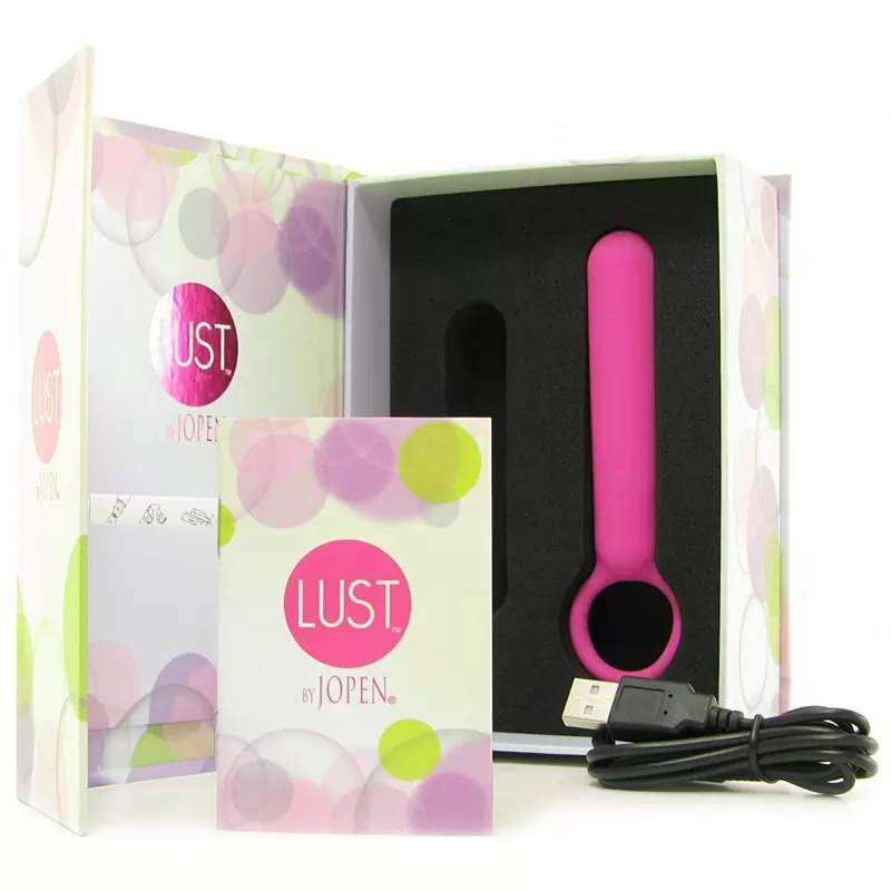 Перезаряжаемый мини-вибромассажер с кольцом Lust by Jopen L3.5 – розовый