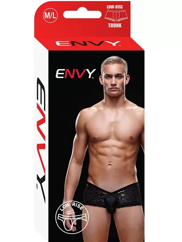 Блестящие мужские трусы-хипсы - M/L