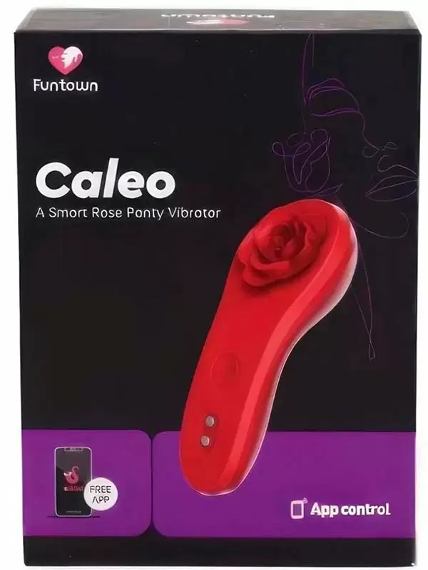 Носимый вибростимулятор-вкладка Magic Motion Funtown Caleo, управление с приложения, силикон, красный | Он и Она 18+