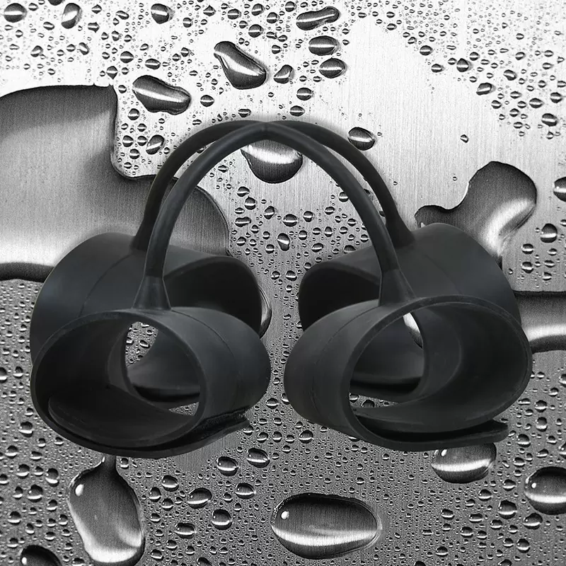 Набор наножников и наручников Silicone Submissions Hog Tie Cuffs – черный