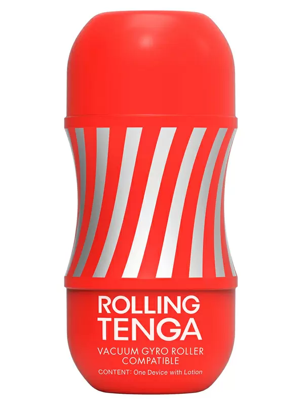 Нереалистичный мастурбатор Tenga Rolling Gyro Roller Cup, 15,5 см, ТПЭ, красный