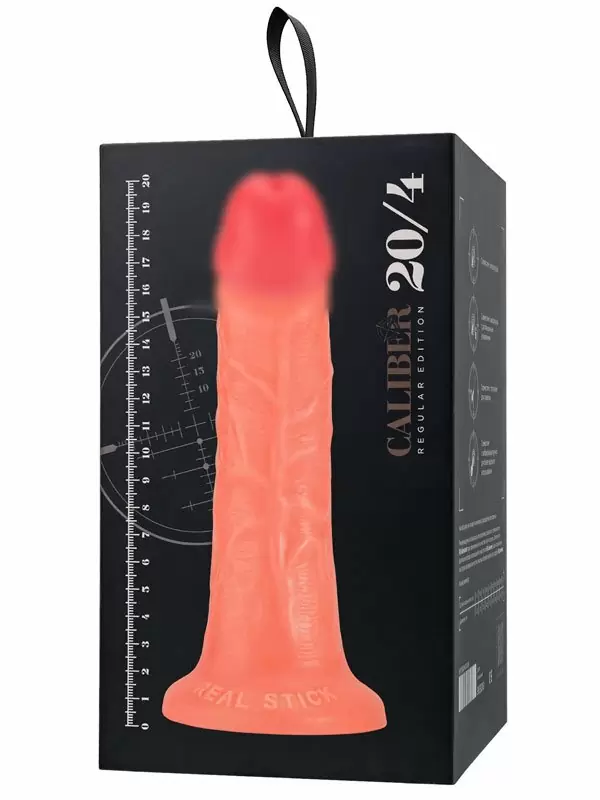 Реалистичный фаллоимитатор TOYFA RealStick CALIBER, 20 см, ПВХ