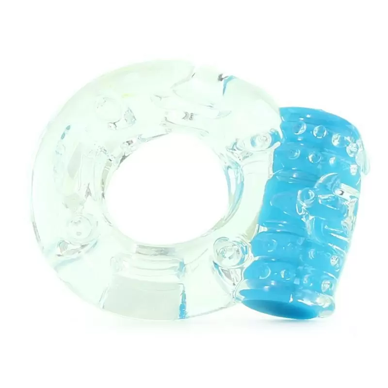 Виброкольцо на пенис ColorPop Quickie Screaming O Plus утолщенное – синий