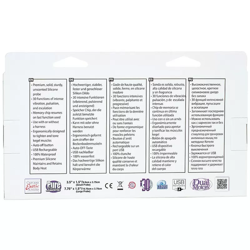 Вибромассажер Strapless Strap-On перезаряжаемый – фиолетовый	