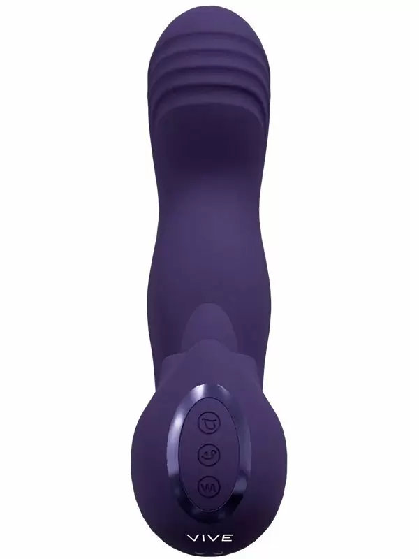 Вибратор Shots Toys Yumi, 10 скоростей, с клиторальным язычком, фиолетовый