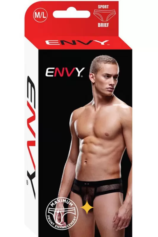 Мужские трусы-брифы из сетки - M/L