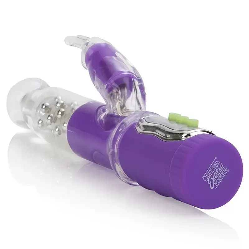 Вибратор для G-точки Shane`s World Co-Ed Bunny Teaser с ротацией – фиолетовый