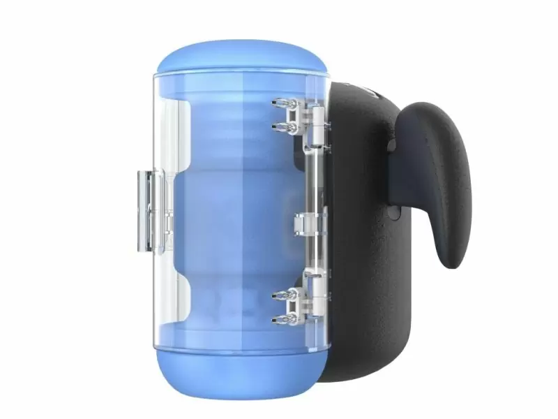 Инновационный робот-мастурбатор Black Knight Vibrating, Heating & Thrusting, Amovibe