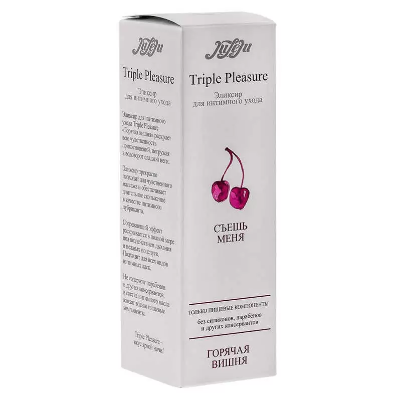 Эликсир для интимного ухода Triple Pleasure «Горячая вишня» – 130 мл