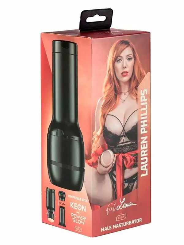 Реалистичный мастурбатор Kiiroo Feel Lauren Phillips, анатомия реальной актрисы, 22,4 см, ТПЭ