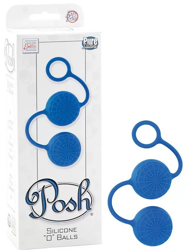 Вагинальные шарики Posh Silicone “O” Balls – синий