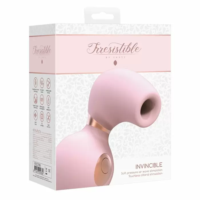 Интенсивный стимулятор клитора Irresistible Invincible Pink, 12 см, силикон, розовый